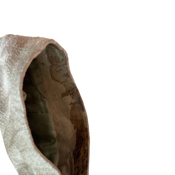 Vintage Dialogue Suede Leather Fringe Open Front Jacket Women's 2X Moss Green - Picture 5 of 8